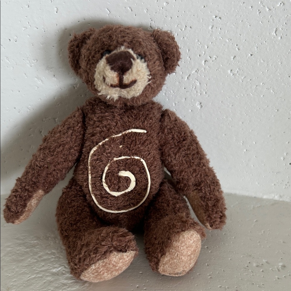 GANZ Brown Spiral Plush Bear (mini)